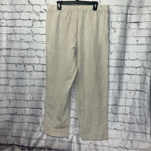 H&M Linen Blend Ankle Length Pants Size Large - Picture 5 of 7